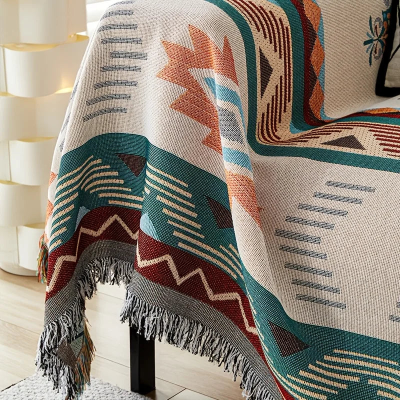Cozy Reversible Sofa Throw Blanket
