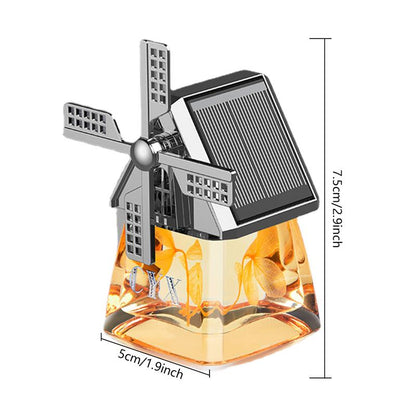 Green Car Air Freshener Solar Powered Odor Eliminator