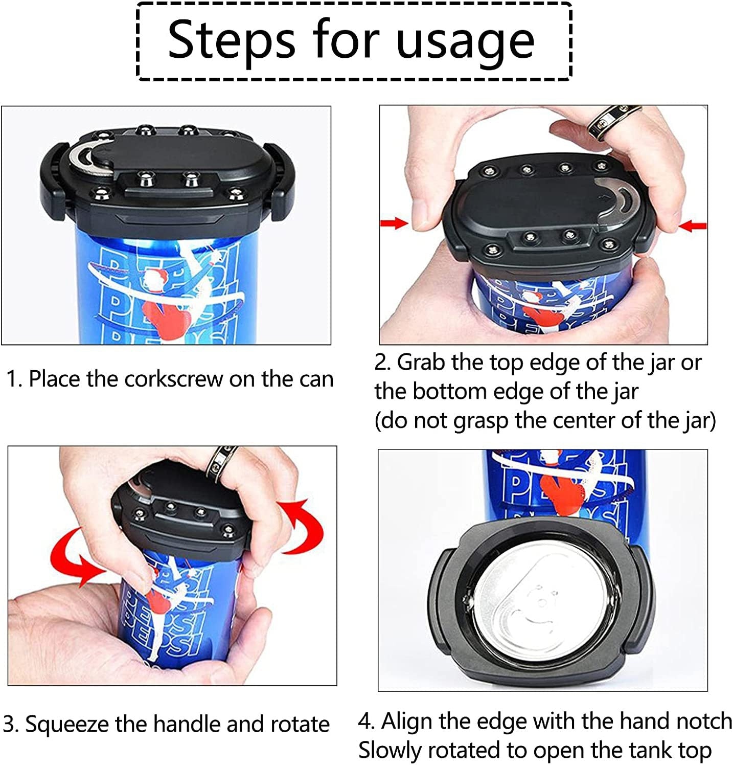 2 in 1 Easy Use Bottle and Can Opener