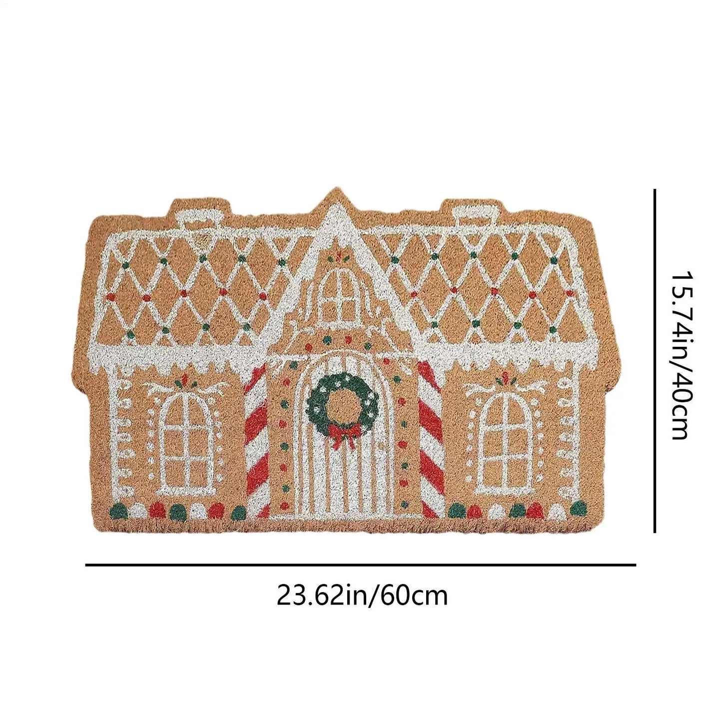 Cozy Christmas Welcome Mat Soft Non Slip Door Rug