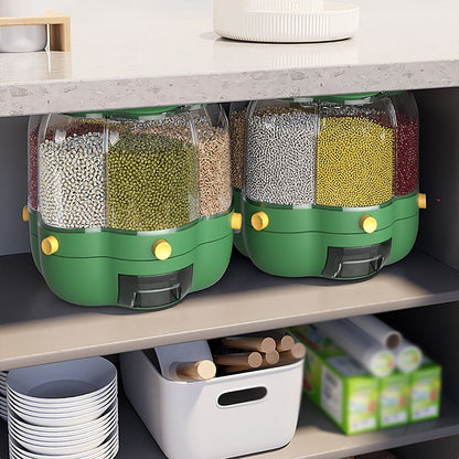 Easy 6-Grid Rotating Food Container