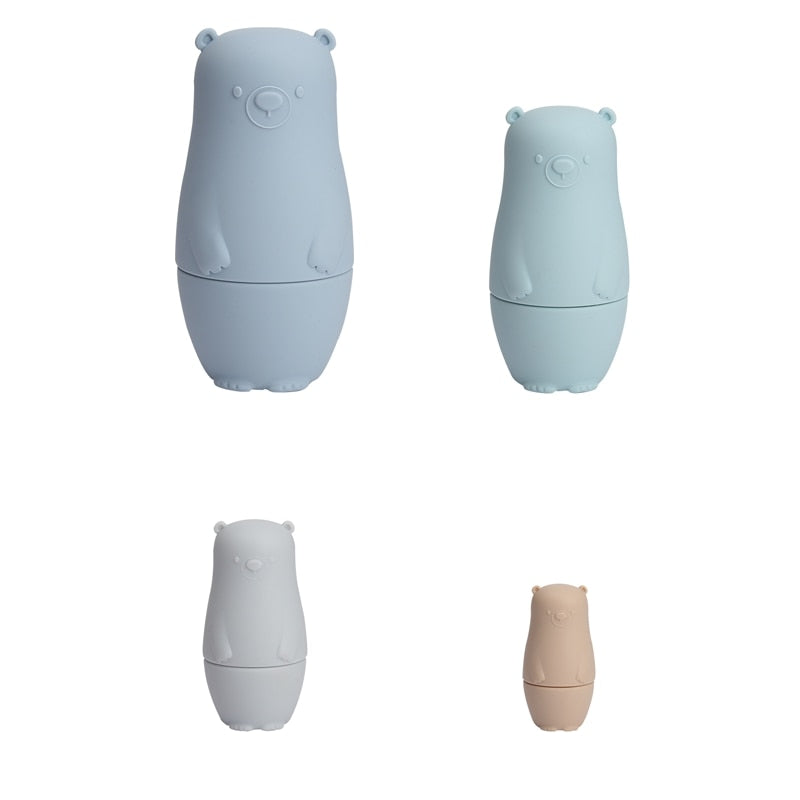 Colorful Silicone Stacking Russian Dolls