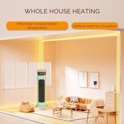 Compact Electric Space Heater with Remote and Timer - Befez