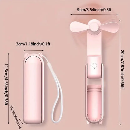 Portable USB Rechargeable Mini Hand Fan
