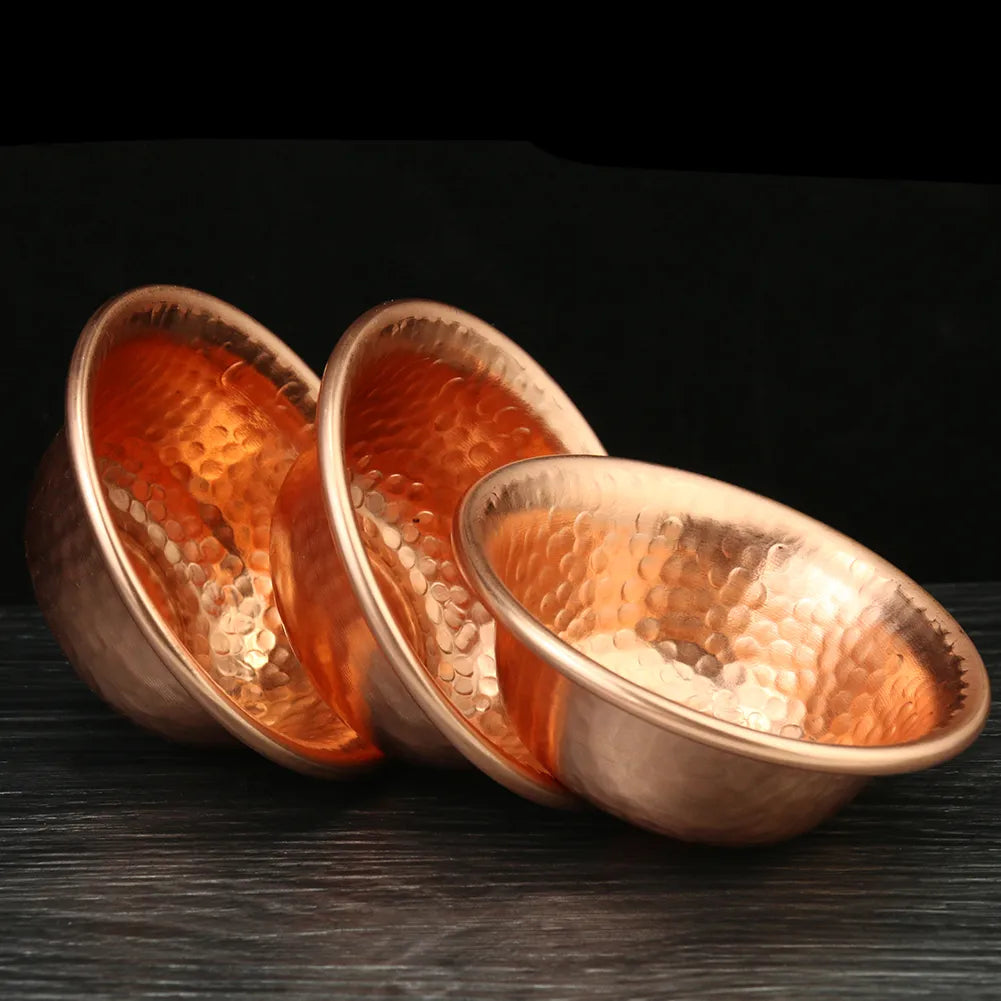 Traditional Copper Buddha Water Bowl Handmade for Meditation - Befez