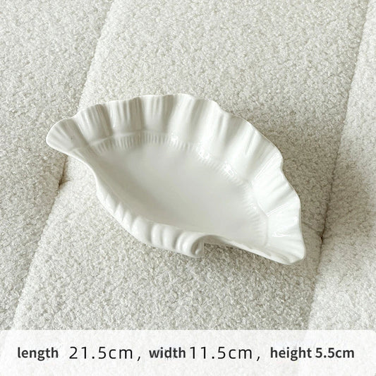White Porcelain Seashell Dish - Befez