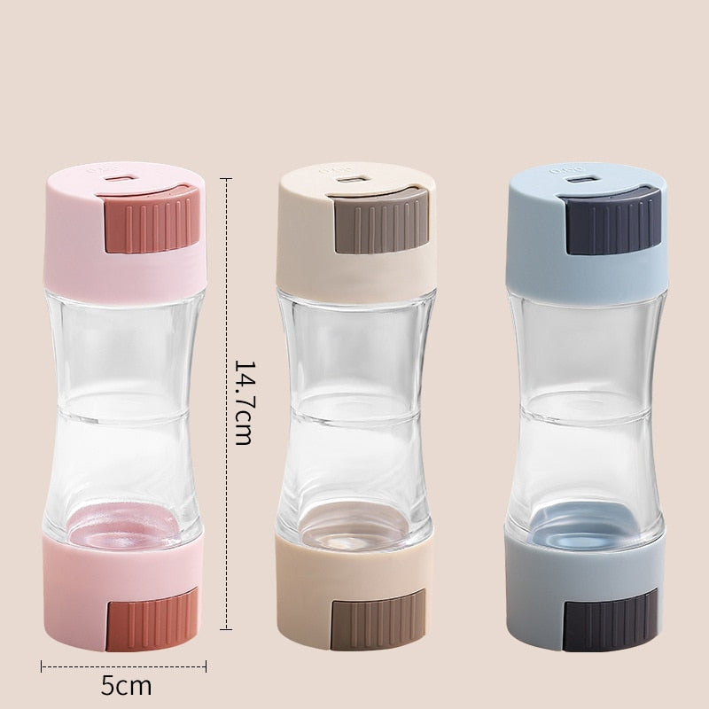 Airtight Spice Container Twin Dispenser