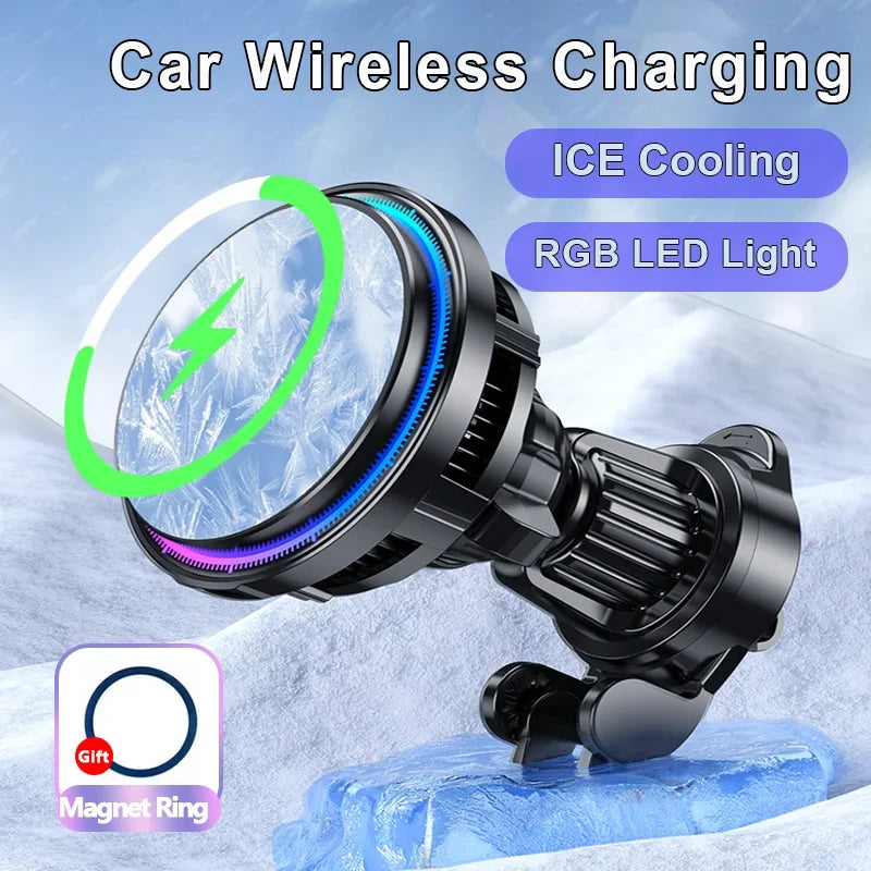 Fast Wireless Car Charger with RGB Light - Befez