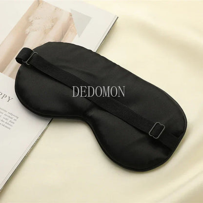 Soft Silk Eye Mask with Elegant Bird Pattern