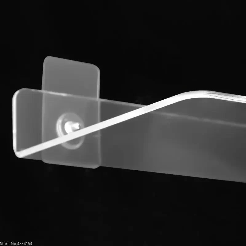 Clear Glass Wall Mount Shelf for Home Decor