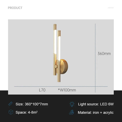 Elegant LED Wall Light for Home
