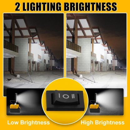 Bright 48 LED Portable Worksite Spotlight 5200 Lumen
