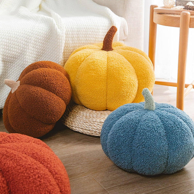 Cozy Orange Autumn Throw Pillows