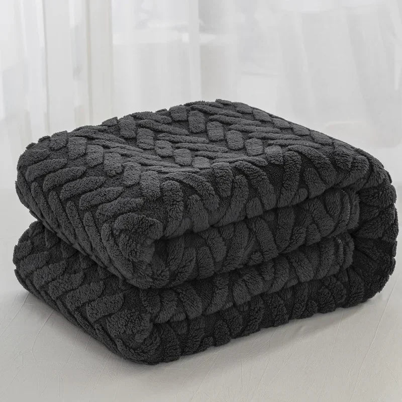 Warm Plush Fleece Blanket for Autumn Winter - Befez