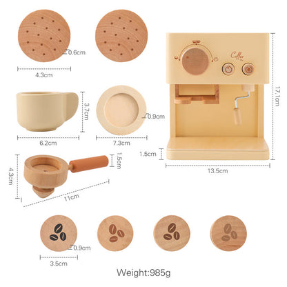 Fun Wooden Coffee Maker Playset for Kids
