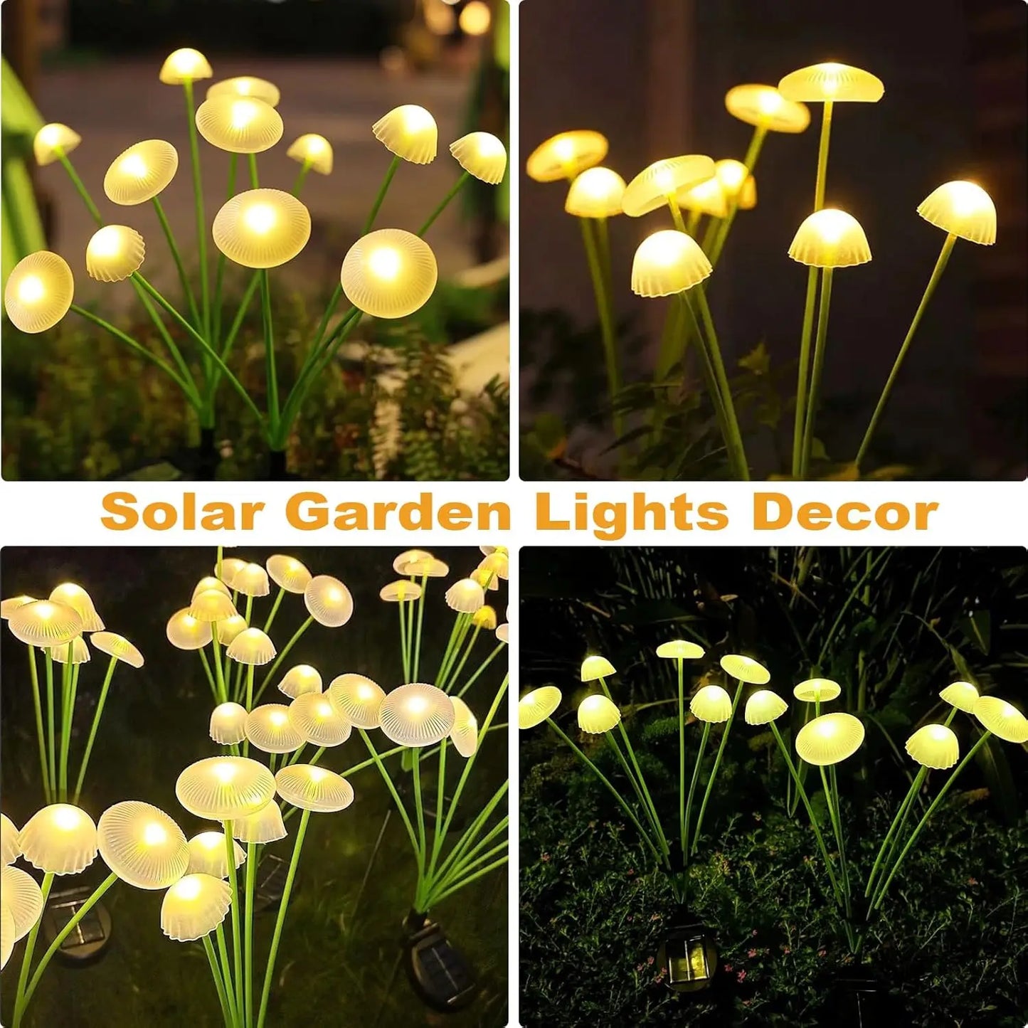 Colorful Solar Powered Garden Lamp 6 LED Lights