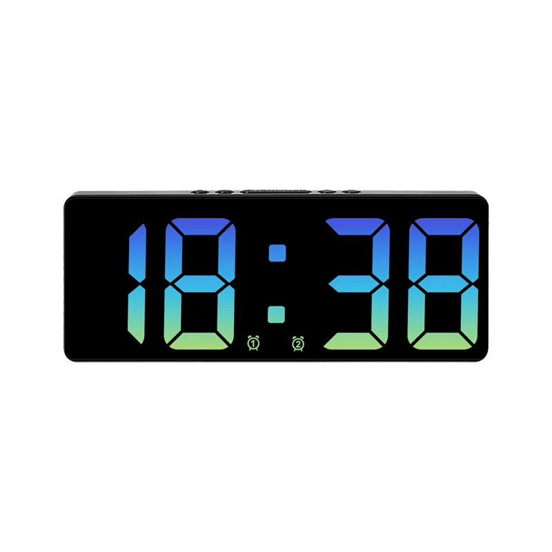 Compact LED Alarm Clock with Night Light