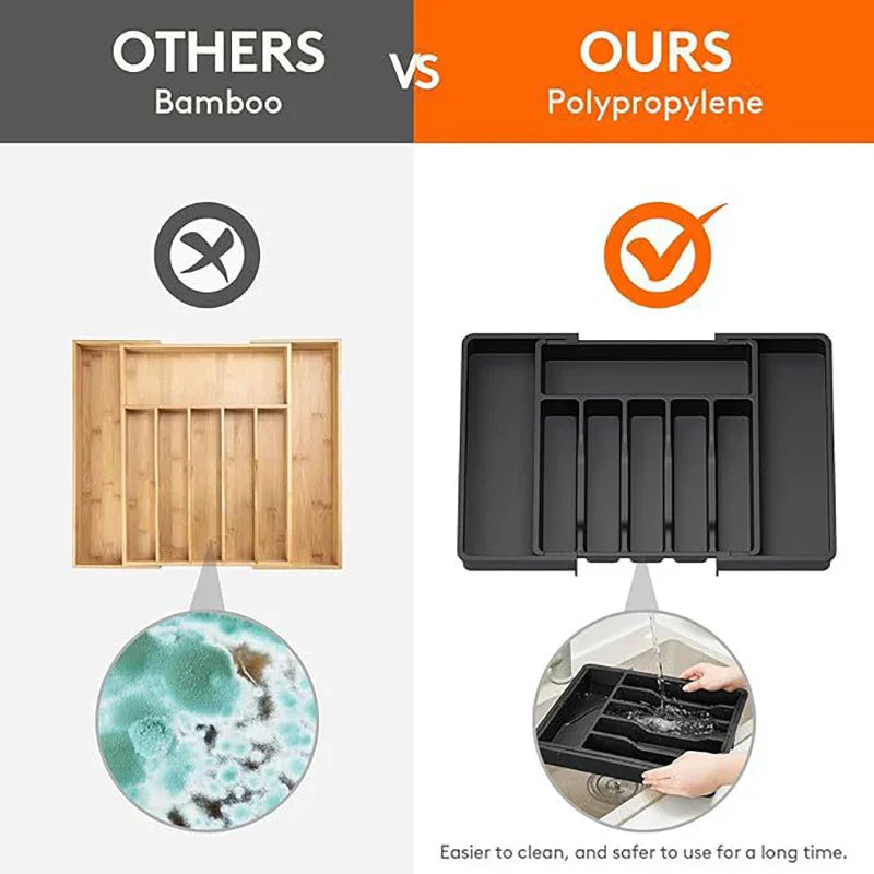 Space Saving Cutlery Tray Organizer