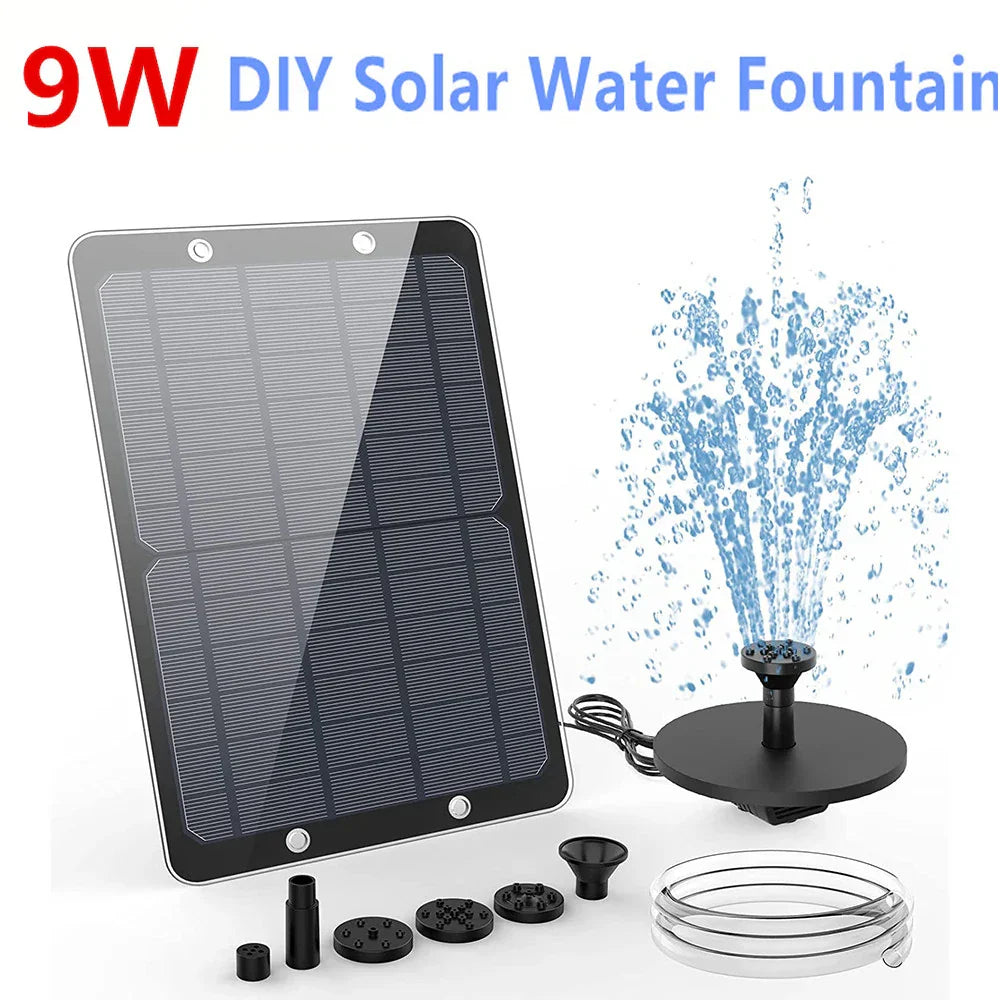 Solar Powered Fountain Kit for Pond and Garden Use - Befez