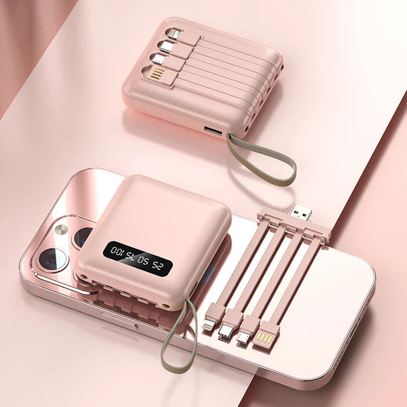 Compact Portable Charger with Fast Charging & LED Screen