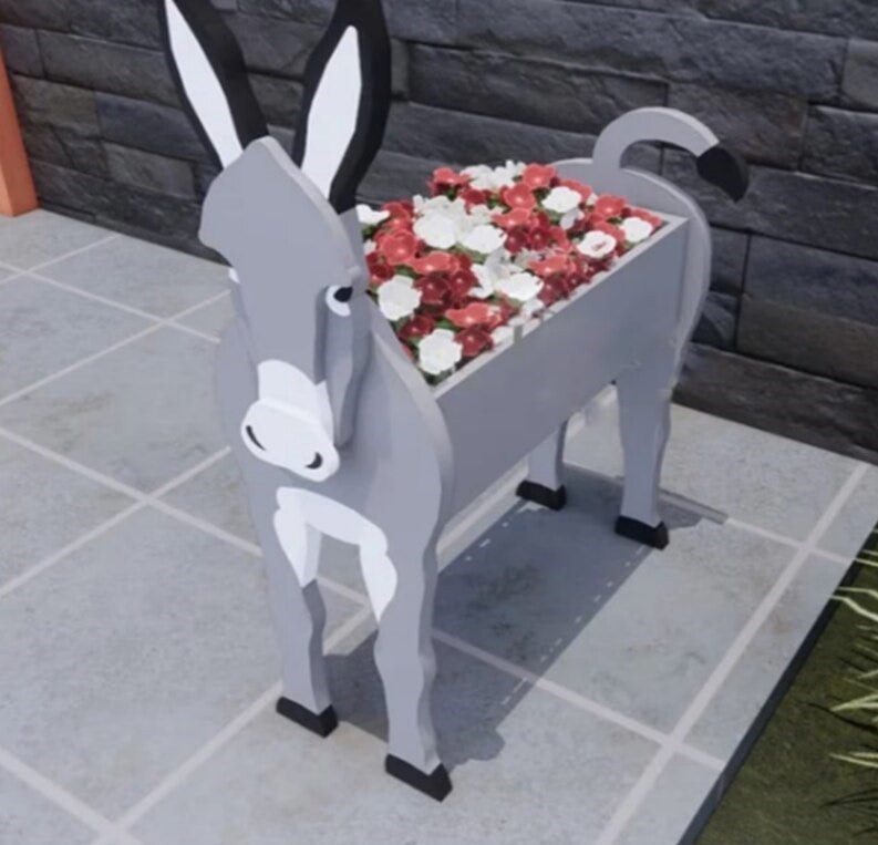 Colorful Outdoor PVC Animal Pot Planter