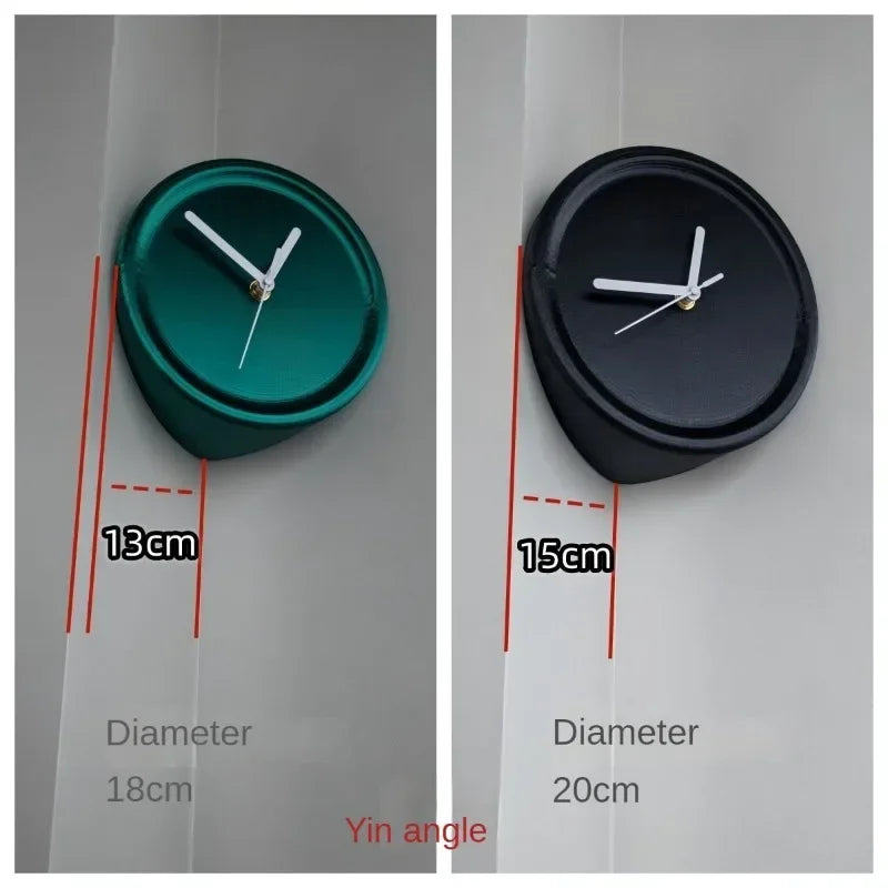 Quiet Modern Wall Clock No Drilling Needed