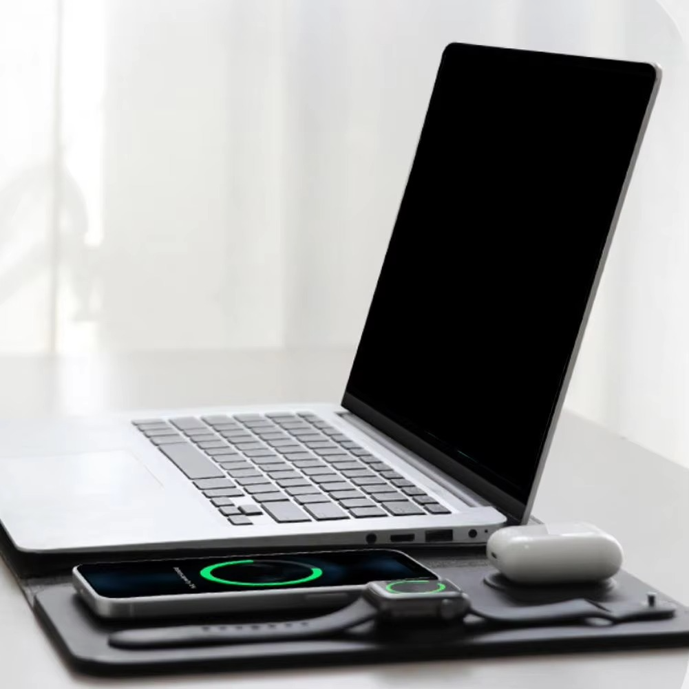 Slim 3-in-1 Laptop Charger Pad with Mouse Pad