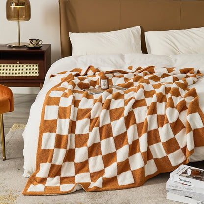 Vibrant Plaid Throw Blanket