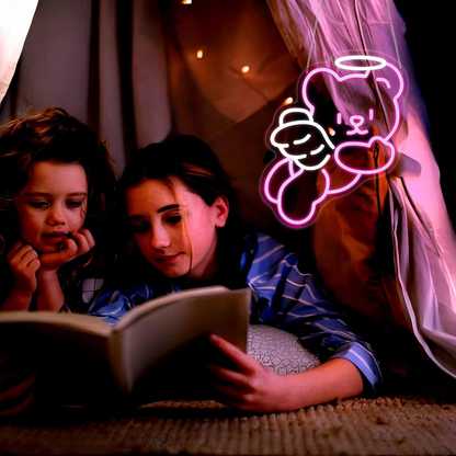 Colorful Bear LED Night Light with Adjustable Brightness
