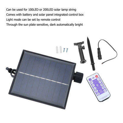 Solar Powered Fairy Light Controller Box with Remote
