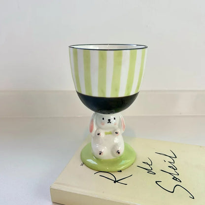 Cute Rabbit Wine Glass