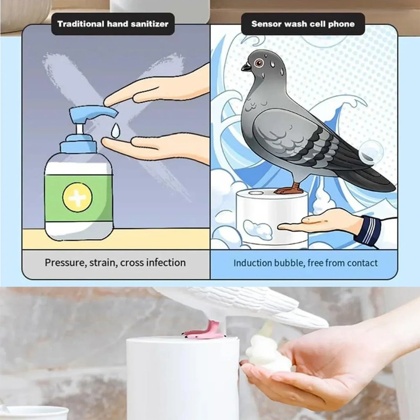 Fun Pigeon Automatic Soap Dispenser