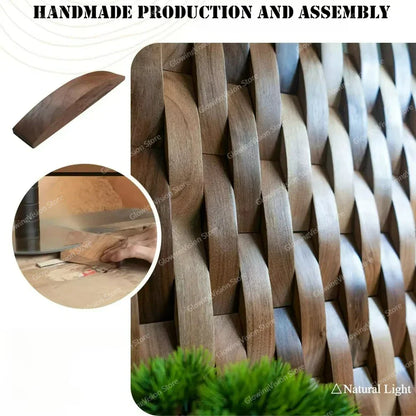 3D Textured Wooden Acoustic Wall Art Panel