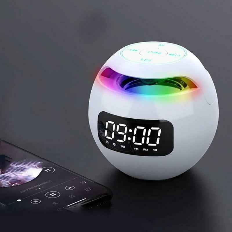 Compact Smart LED Speaker Alarm Clock