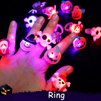 Spooky Glow in Dark Skull Ring - Befez