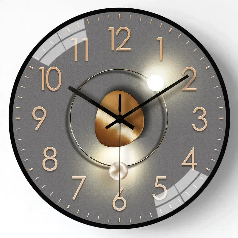 Quiet Digital Wall Clock in Traditional 8 Inch Design