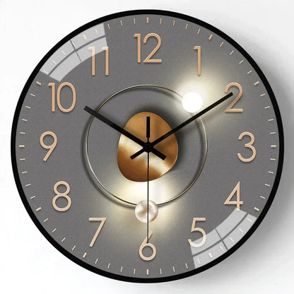 Quiet Digital Wall Clock in Traditional 8 Inch Design