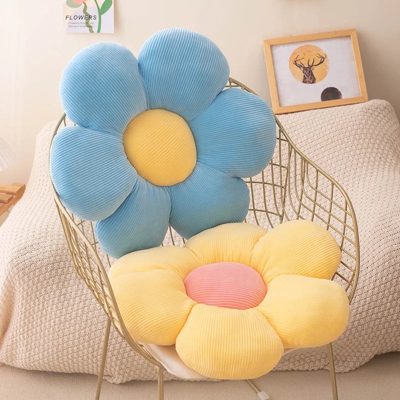 Soft Floral Throw Pillow