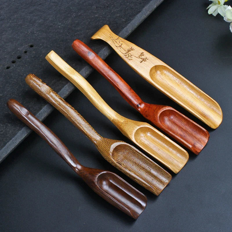 Vintage Wood Tea Infuser Spoon