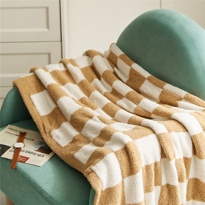 Vibrant Plaid Throw Blanket
