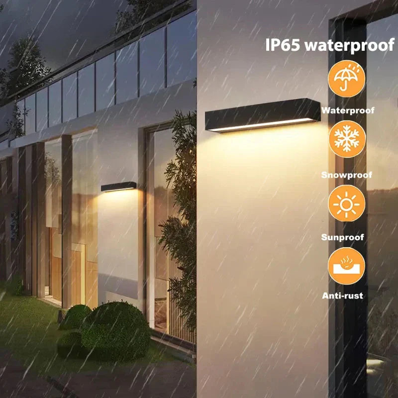 Outdoor Solar Wall Lamp, 16 LEDs, Bright and Waterproof