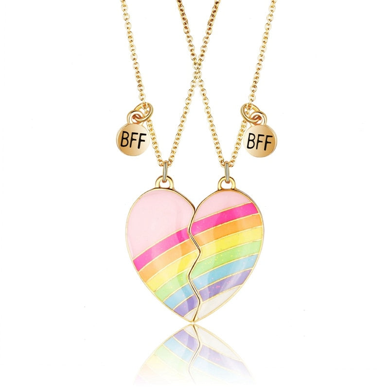 Romantic Silver Love Heart Pendant Necklace - Befez