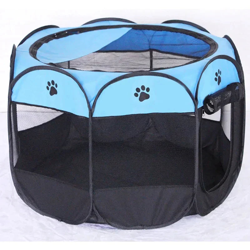 Collapsible Pet Playpen Tent for Cats and Small Dogs