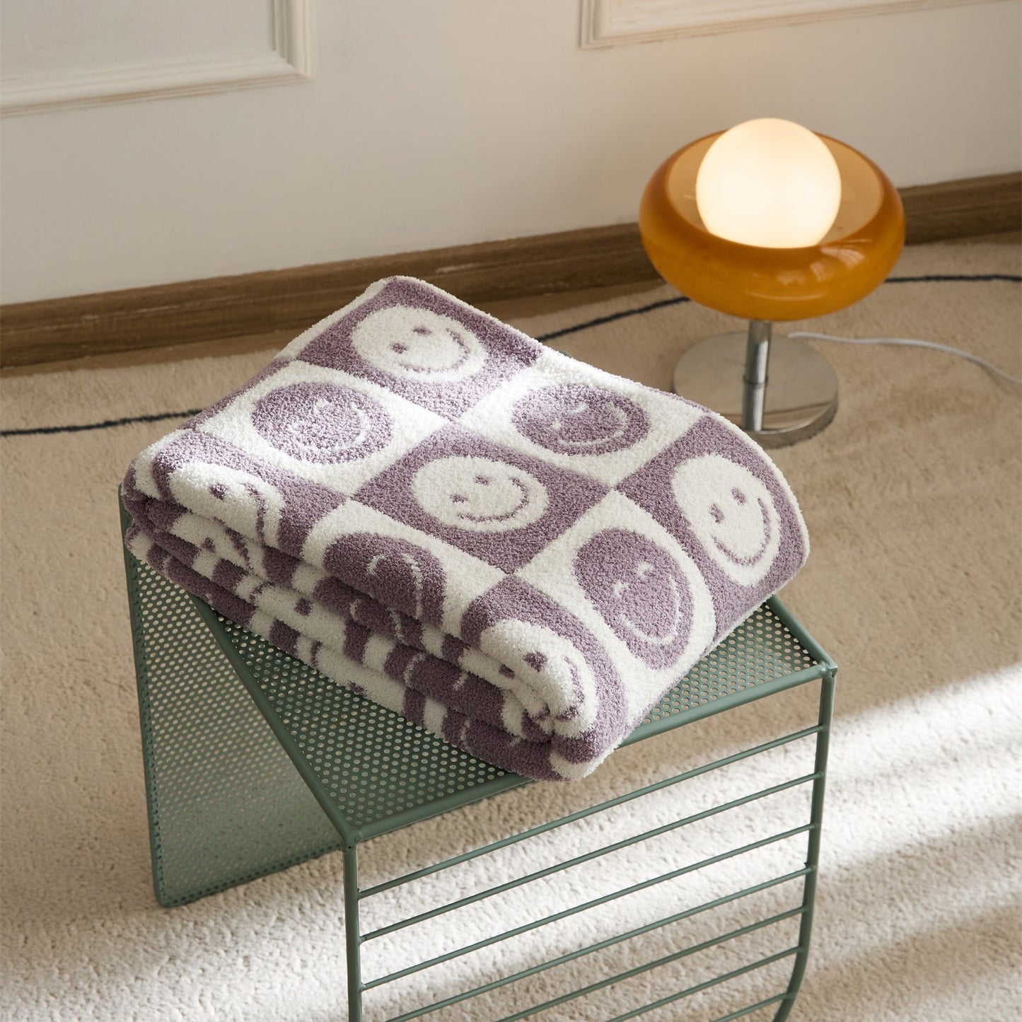 Colorful Plaid Throw Blanket