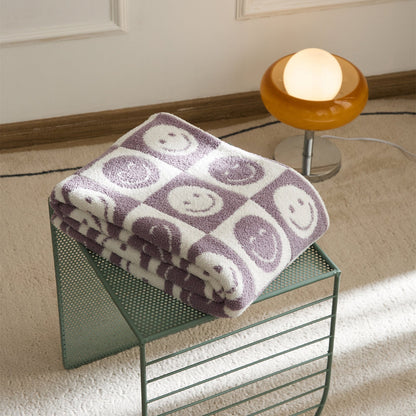 Colorful Plaid Throw Blanket