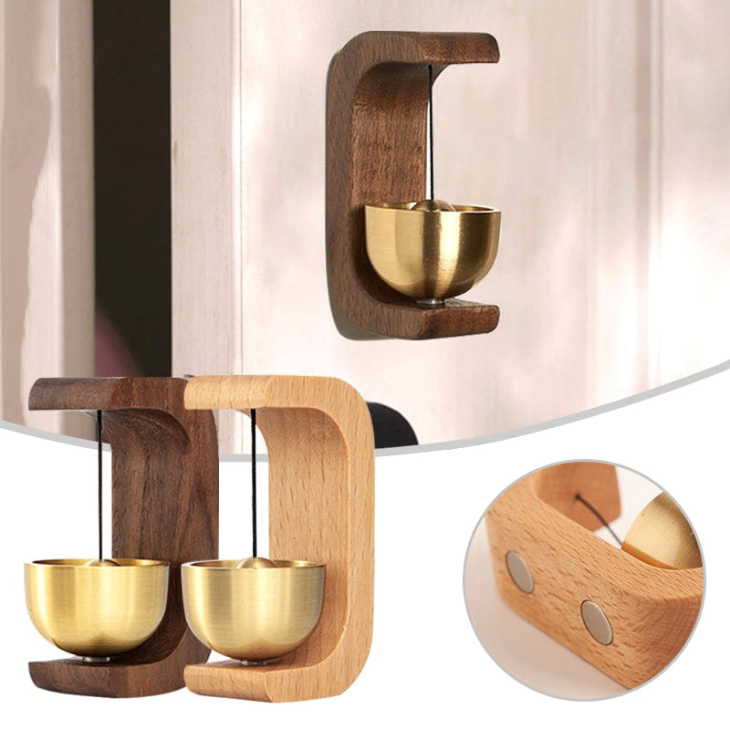 Rustic Wood Doorbell with Nature Sound
