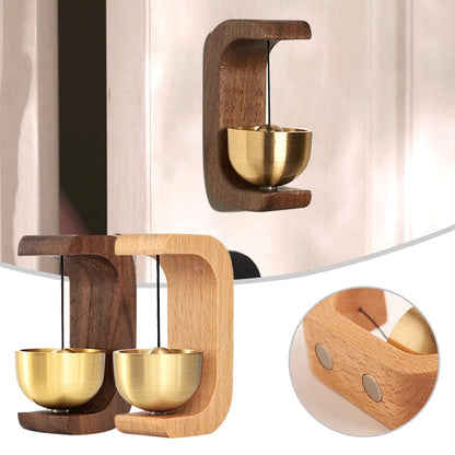 Rustic Wood Doorbell with Nature Sound