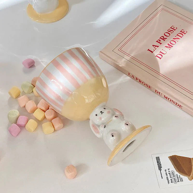 Cute Rabbit Wine Glass