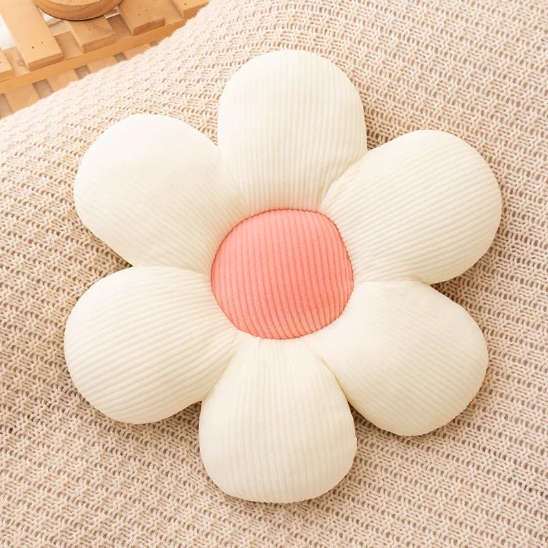 Soft Floral Throw Pillow