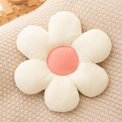 Soft Floral Throw Pillow